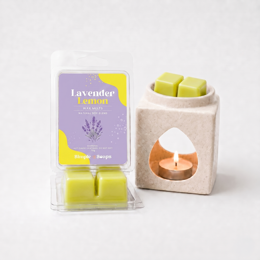 Lavender and lemon scented wax melts by Simple Soaps UAE