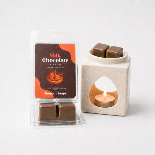 Milk chocolate scented wax melts by Simple Soaps UAE