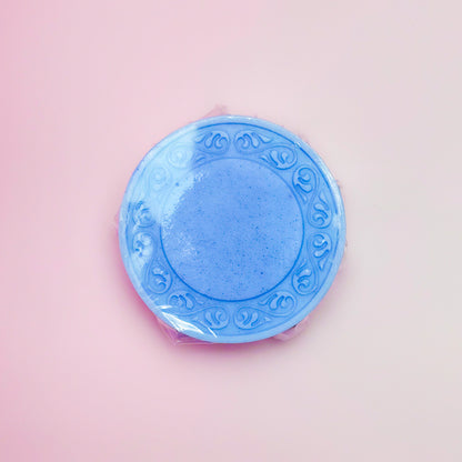 Moroccan Nila indigo soap bar lifestyle shot, Simple Soaps UAE