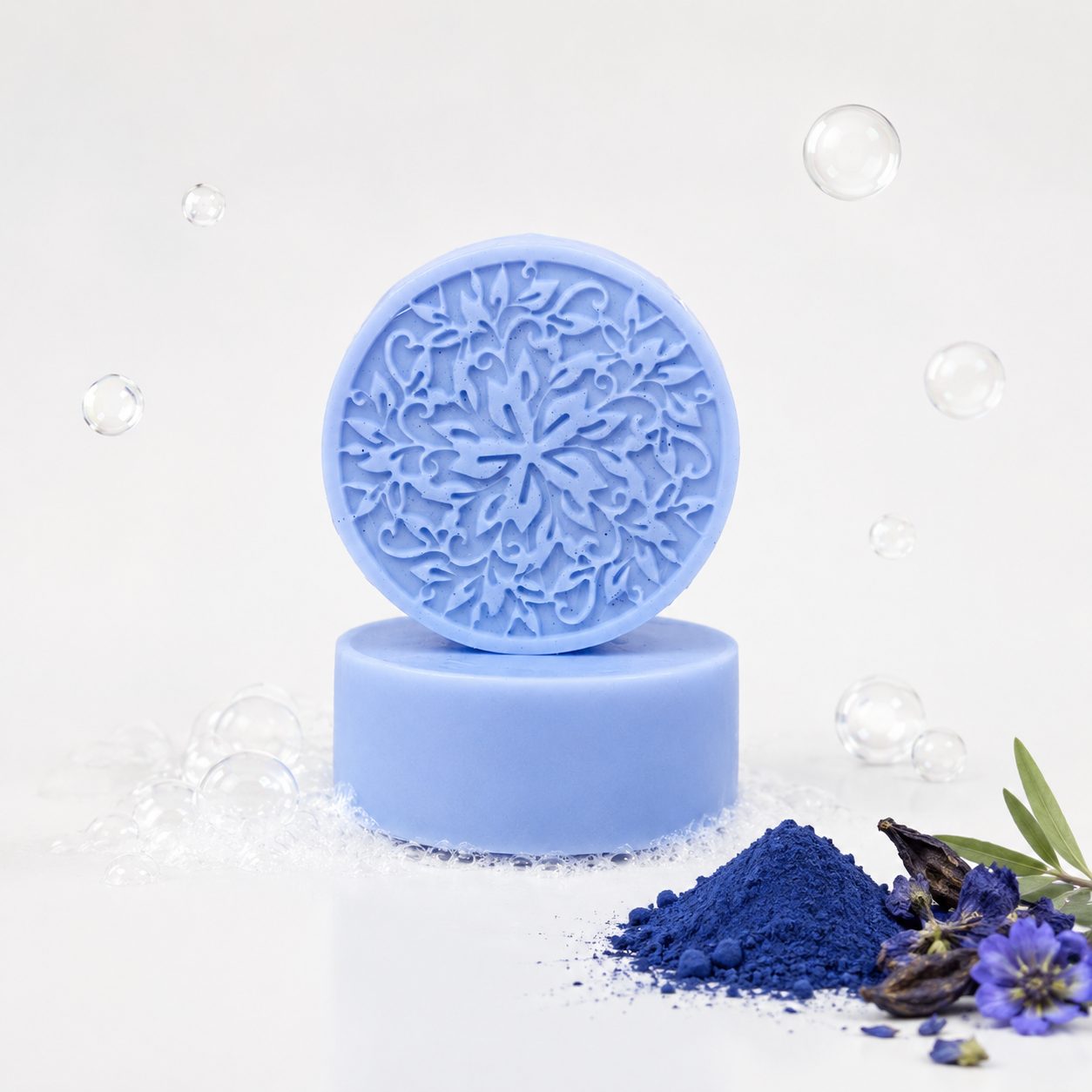 Moroccan Nila indigo handmade soap bar by Simple Soaps UAE