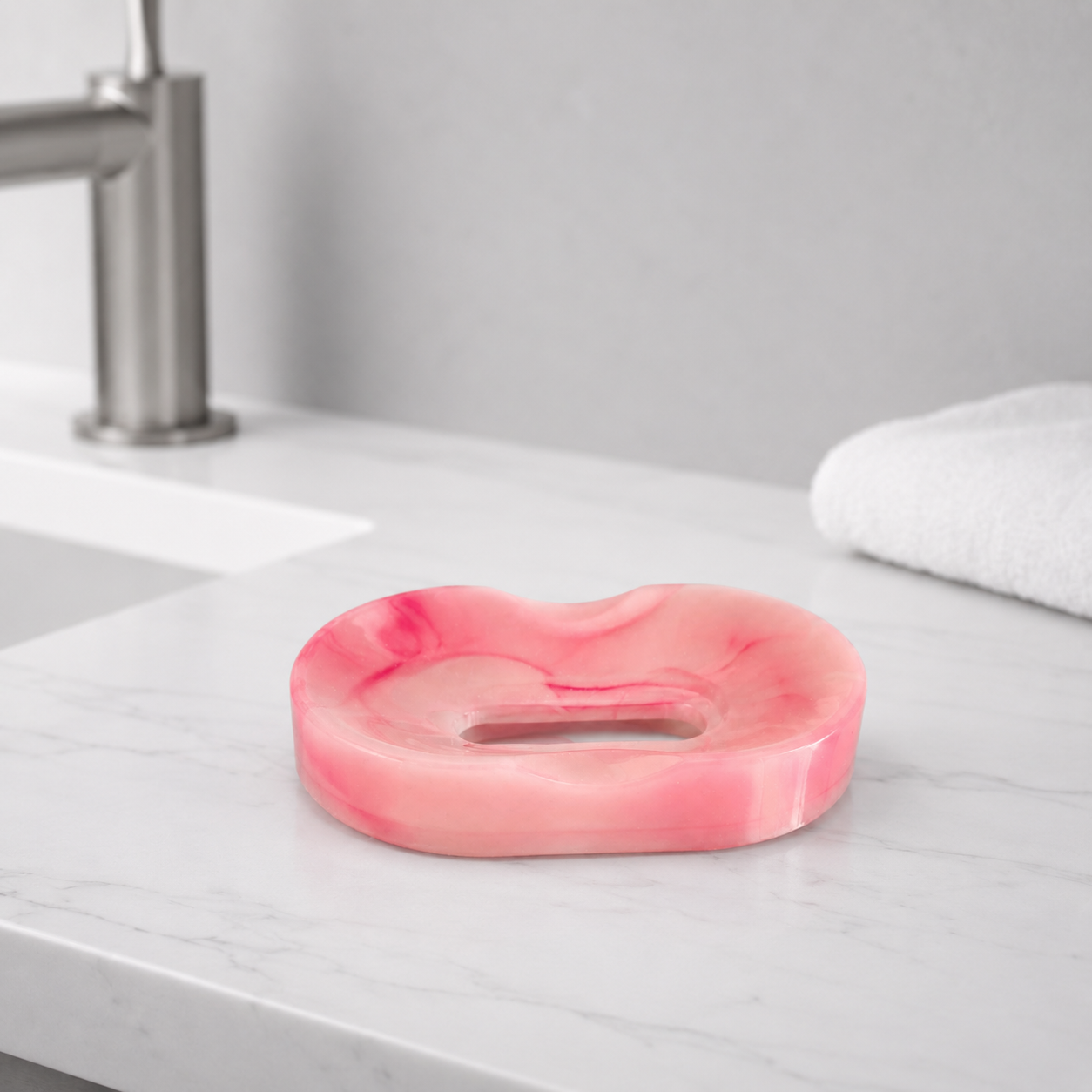 Marbled Resin Soap Dish