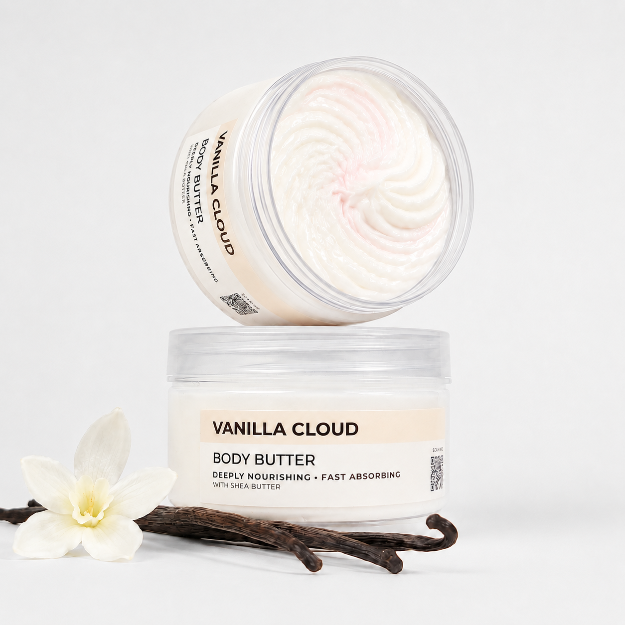 Vanilla Cloud body butter jar by Simple Soaps UAE