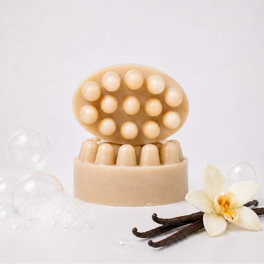 Vanilla Cloud massage soap bar by Simple Soaps UAE